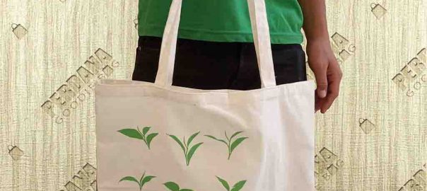 jual tas kain blacu sablon custom by Perdana Goodie Bag id5382