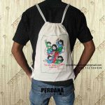 Tas Souvenir Model Serut Ransel Kain Kanvas Terbaru id6228p